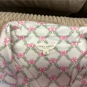 Laura Ashley Pink and Green Floral Fabric